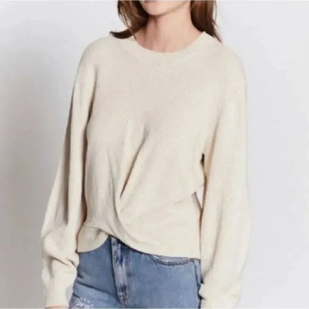 Joie Stavan Metalic Nubbly knit Sweater L